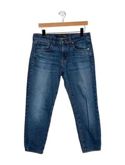 Pre-owned Veronica Beard Mid-rise Skinny Leg Jeans In Blue