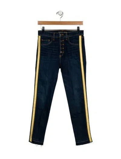 Pre-owned Veronica Beard Mid-rise Skinny Leg Jeans In Blue