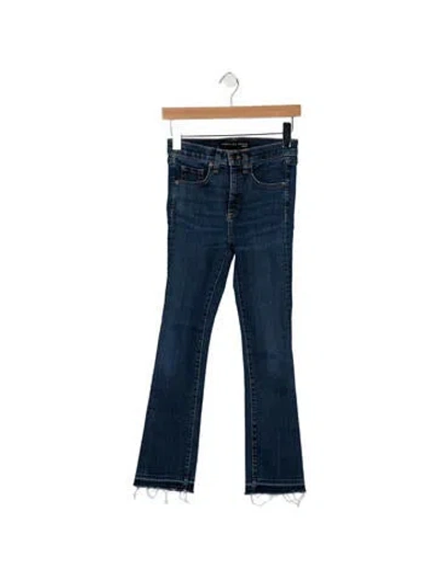 Pre-owned Veronica Beard Mid-rise Skinny Leg Jeans In Blue