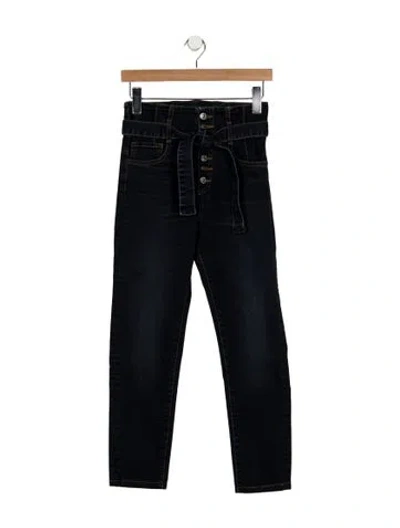 Pre-owned Veronica Beard Mid-rise Skinny Leg Jeans In Blue