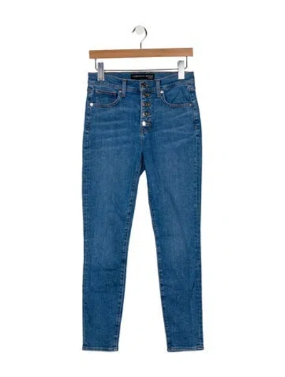 Pre-owned Veronica Beard Mid-rise Skinny Leg Jeans In Blue