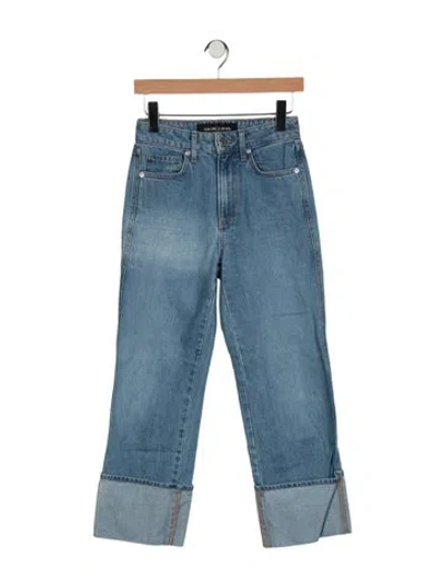 Pre-owned Veronica Beard Mid-rise Skinny Leg Jeans In Blue
