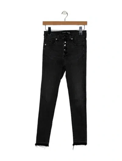 Pre-owned Veronica Beard Mid-rise Skinny Leg Jeans In Gray