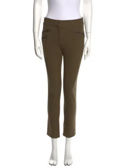 Pre-owned Veronica Beard Mid-rise Skinny Leg Jeans In Green