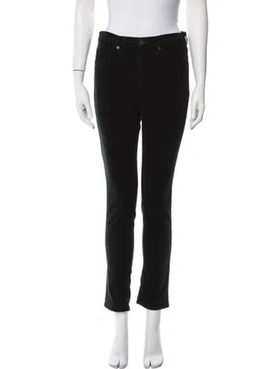 Pre-owned Veronica Beard Mid-rise Skinny Leg Jeans In Green