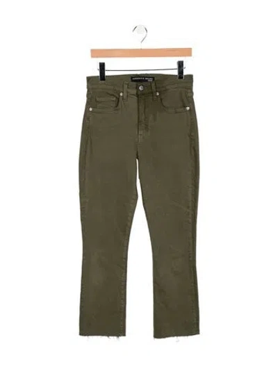 Pre-owned Veronica Beard Mid-rise Skinny Leg Jeans In Green