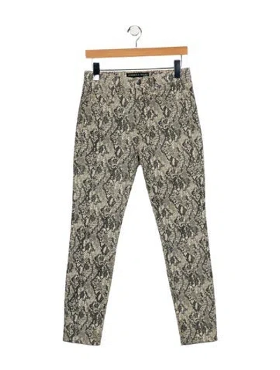 Pre-owned Veronica Beard Mid-rise Skinny Leg Jeans In Multi