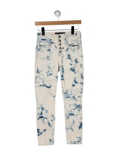 Pre-owned Veronica Beard Mid-rise Skinny Leg Jeans In Multi