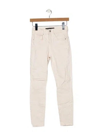 Pre-owned Veronica Beard Mid-rise Skinny Leg Jeans In Neutral