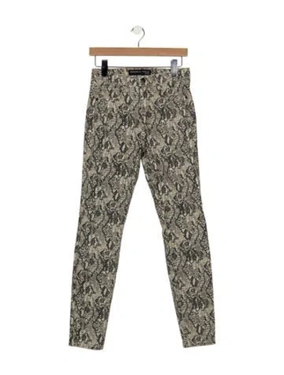 Pre-owned Veronica Beard Mid-rise Skinny Leg Jeans In Neutral