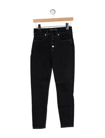 Pre-owned Veronica Beard Mid-rise Skinny Leg Jeans W/ Tags In Black