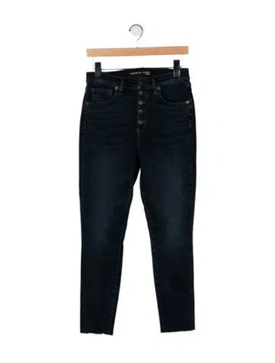 Pre-owned Veronica Beard Mid-rise Skinny Leg Jeans W/ Tags In Black