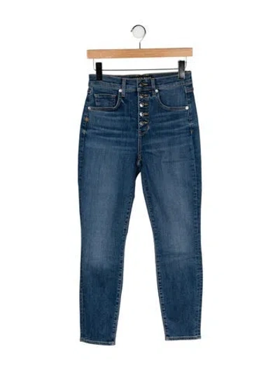 Pre-owned Veronica Beard Mid-rise Skinny Leg Jeans W/ Tags In Blue