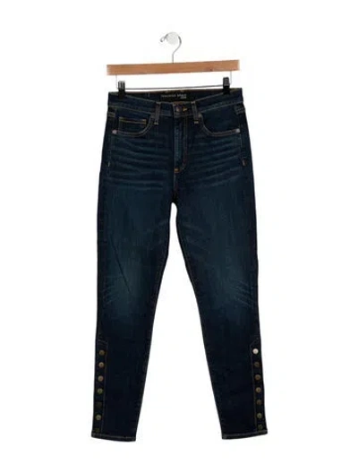 Pre-owned Veronica Beard Mid-rise Skinny Leg Jeans W/ Tags In Blue