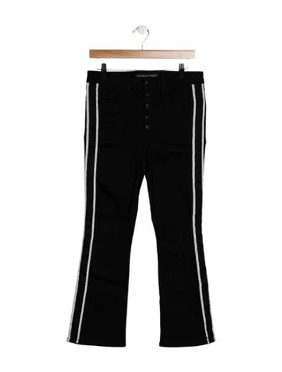 Pre-owned Veronica Beard Mid-rise Straight Leg Jeans In Black