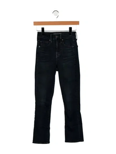 Pre-owned Veronica Beard Mid-rise Straight Leg Jeans In Black