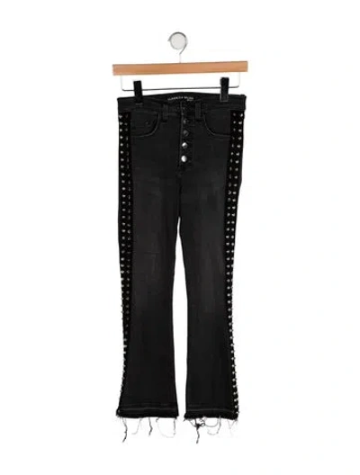 Pre-owned Veronica Beard Mid-rise Straight Leg Jeans In Black