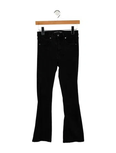 Pre-owned Veronica Beard Mid-rise Straight Leg Jeans In Black