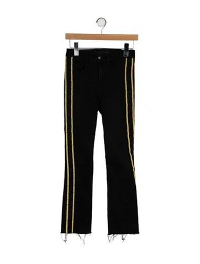 Pre-owned Veronica Beard Mid-rise Straight Leg Jeans In Black