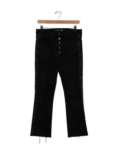 Pre-owned Veronica Beard Mid-rise Straight Leg Jeans In Black
