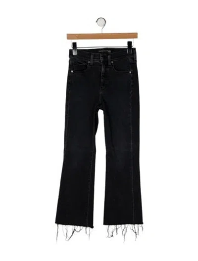Pre-owned Veronica Beard Mid-rise Straight Leg Jeans In Black
