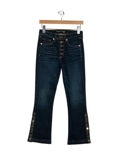 Pre-owned Veronica Beard Mid-rise Straight Leg Jeans In Blue