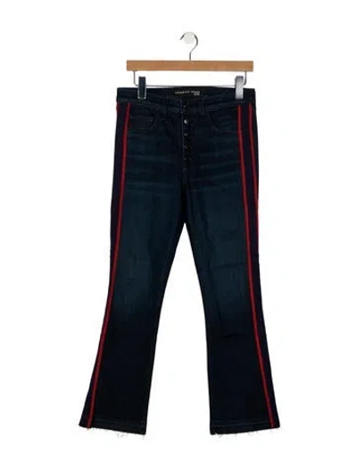 Pre-owned Veronica Beard Mid-rise Straight Leg Jeans In Blue