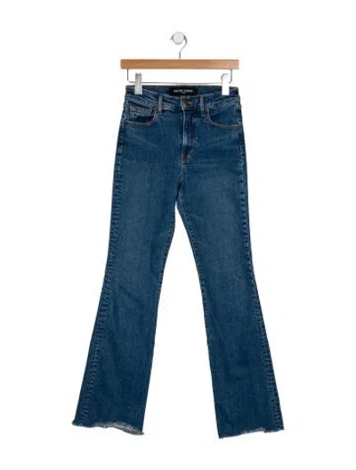 Pre-owned Veronica Beard Mid-rise Straight Leg Jeans In Blue