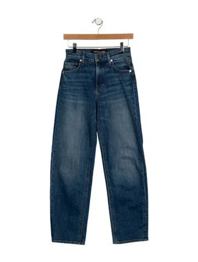 Pre-owned Veronica Beard Mid-rise Straight Leg Jeans In Blue
