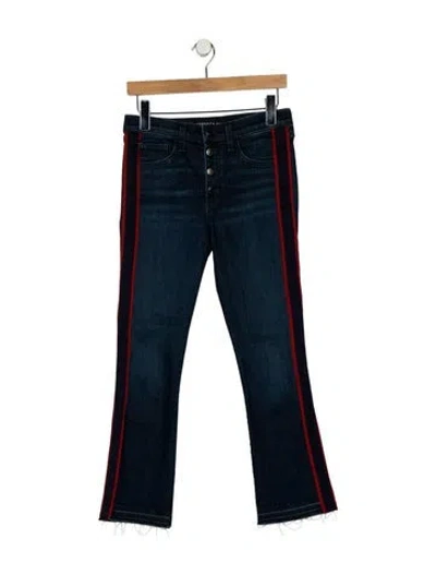 Pre-owned Veronica Beard Mid-rise Straight Leg Jeans In Blue