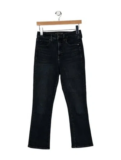 Pre-owned Veronica Beard Mid-rise Straight Leg Jeans In Blue