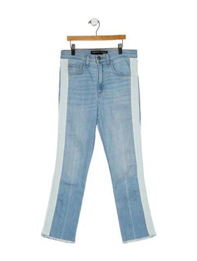 Pre-owned Veronica Beard Mid-rise Straight Leg Jeans In Blue