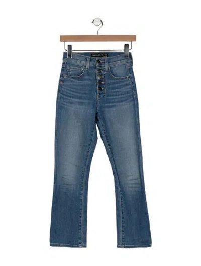Pre-owned Veronica Beard Mid-rise Straight Leg Jeans In Blue