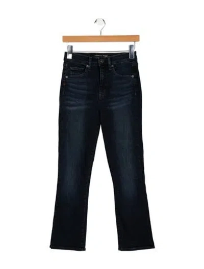 Pre-owned Veronica Beard Mid-rise Straight Leg Jeans In Blue