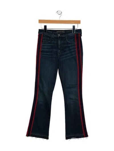 Pre-owned Veronica Beard Mid-rise Straight Leg Jeans In Blue
