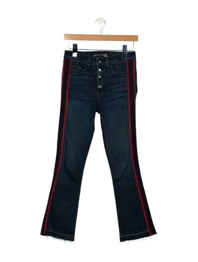 Pre-owned Veronica Beard Mid-rise Straight Leg Jeans In Blue