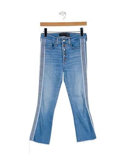 Pre-owned Veronica Beard Mid-rise Straight Leg Jeans In Blue