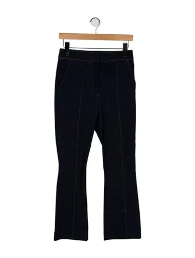 Pre-owned Veronica Beard Mid-rise Straight Leg Jeans In Blue