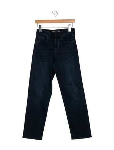 Pre-owned Veronica Beard Mid-rise Straight Leg Jeans In Blue
