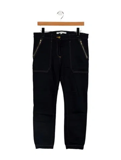 Pre-owned Veronica Beard Mid-rise Straight Leg Jeans In Blue