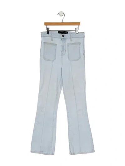 Pre-owned Veronica Beard Mid-rise Straight Leg Jeans In Blue