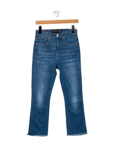 Pre-owned Veronica Beard Mid-rise Straight Leg Jeans In Blue