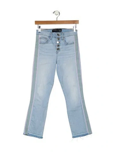 Pre-owned Veronica Beard Mid-rise Straight Leg Jeans In Blue