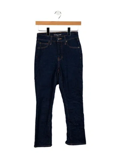 Pre-owned Veronica Beard Mid-rise Straight Leg Jeans In Blue