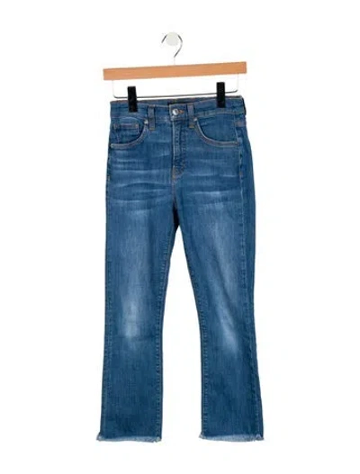 Pre-owned Veronica Beard Mid-rise Straight Leg Jeans In Blue