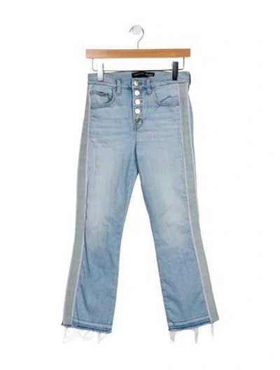 Pre-owned Veronica Beard Mid-rise Straight Leg Jeans In Blue