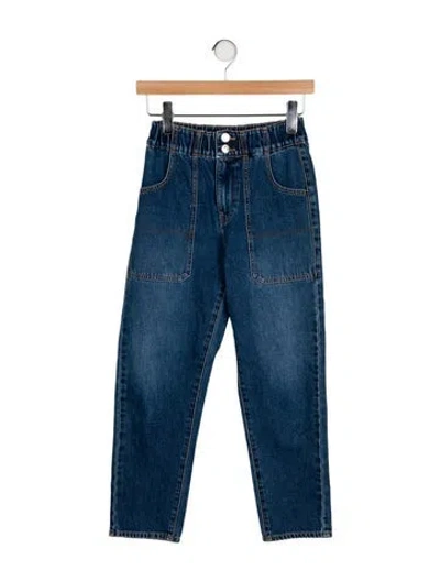 Pre-owned Veronica Beard Mid-rise Straight Leg Jeans In Blue