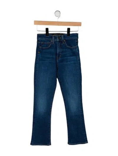 Pre-owned Veronica Beard Mid-rise Straight Leg Jeans In Blue