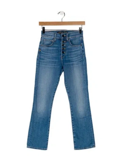 Pre-owned Veronica Beard Mid-rise Straight Leg Jeans In Blue