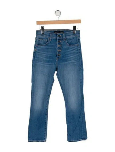 Pre-owned Veronica Beard Mid-rise Straight Leg Jeans In Blue